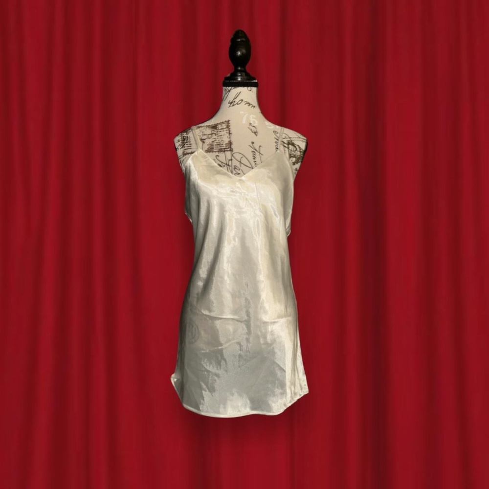 silky white sleepwear top